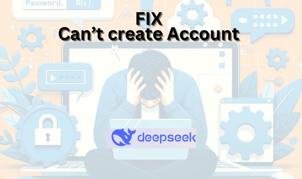 cant make a deepseek account